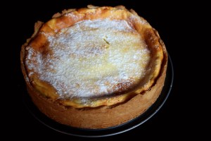 gebackene Topfentorte