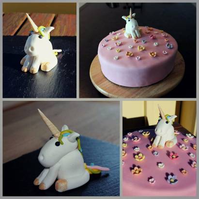 Einhorntorte fertig